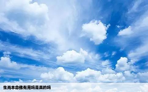 生肖本命佛有用吗是真的吗
