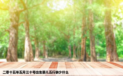 二零十五年五月三十号出生婴儿五行缺少什么