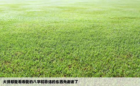 大师帮我看看我的八字和忌讳的东西先谢谢了