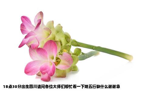 18点30分出生四川请问各位大师们帮忙看一下她五行缺什么谢谢急