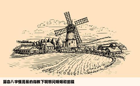 算命八字懂周易的指教下啊想问婚姻和前程