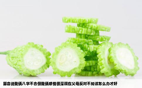 算命说我俩八字不合但我俩感情很深现在父母反对不知该怎么办才好