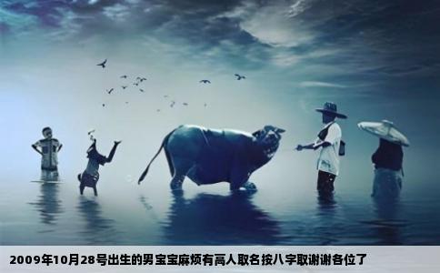 2009年10月28号出生的男宝宝麻烦有高人取名按八字取谢谢各位了