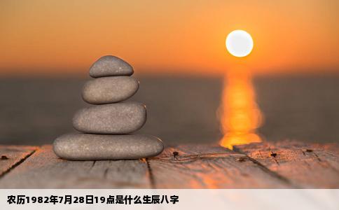 农历1982年7月28日19点是什么生辰八字