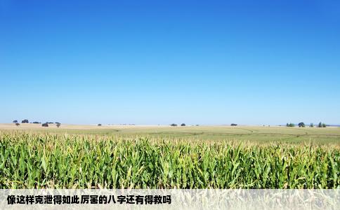 像这样克泄得如此厉害的八字还有得救吗