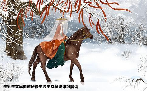 生男生女早知道秘诀生男生女秘诀详细解读