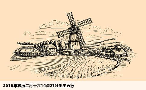 2018年农历二月十六14点27分出生五行