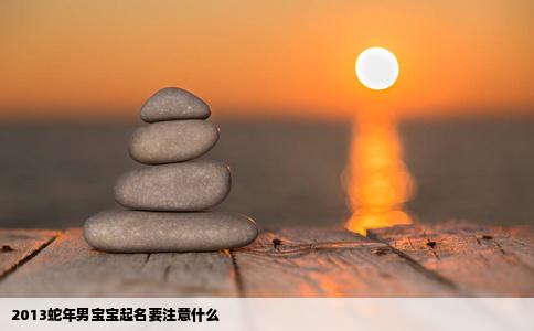 2013蛇年男宝宝起名要注意什么