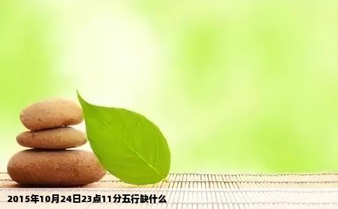 2015年10月24日23点11分五行缺什么