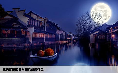 生肖传说的生肖技能改属性么