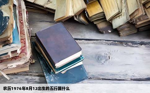 农历1976年8月12出生的五行属什么