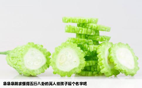 急急急跪求懂得五行八卦的高人给孩子起个名字吧