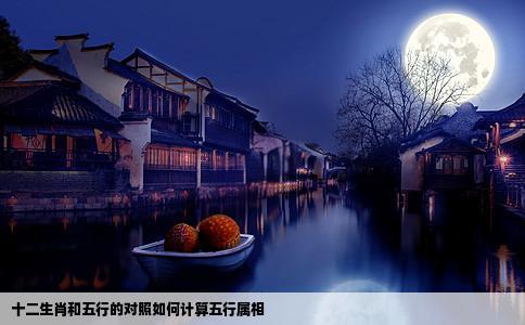 十二生肖和五行的对照如何计算五行属相