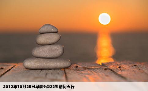 2012年10月25日早晨9点22男请问五行