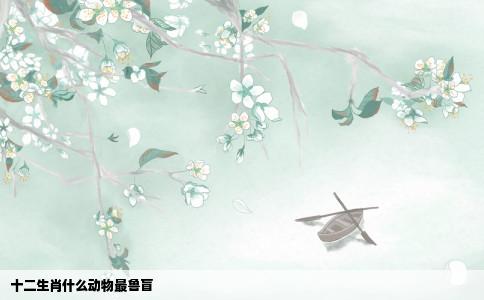 十二生肖什么动物最鲁盲