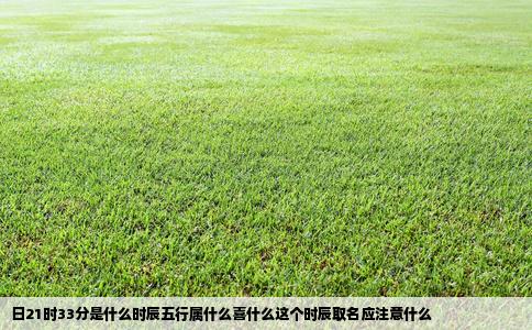 日21时33分是什么时辰五行属什么喜什么这个时辰取名应注意什么