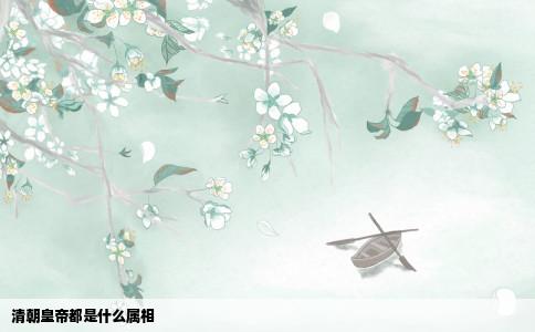 清朝皇帝都是什么属相