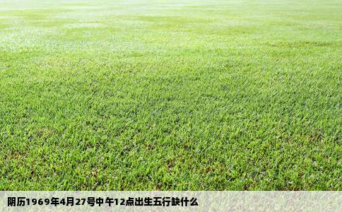 阴历1969年4月27号中午12点出生五行缺什么