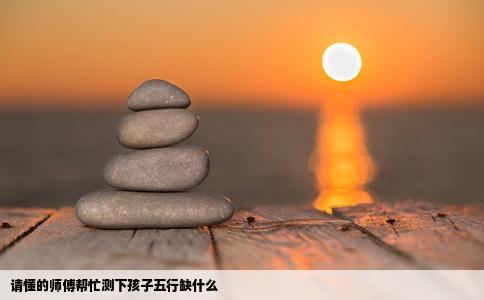 请懂的师傅帮忙测下孩子五行缺什么