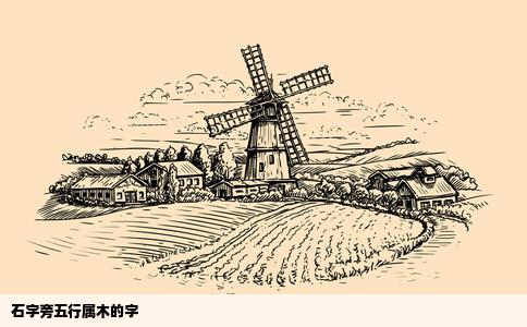 石字旁五行属木的字