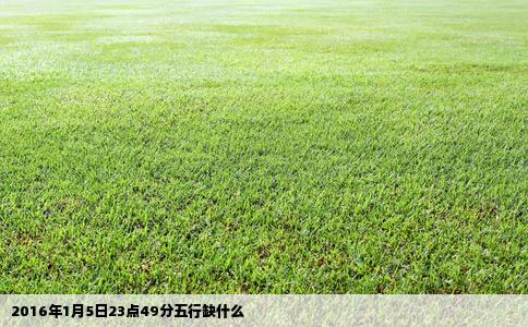 2016年1月5日23点49分五行缺什么