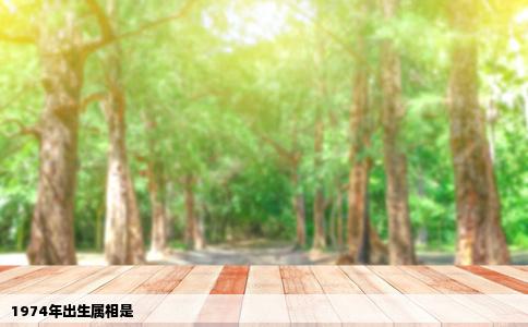 1974年出生属相是