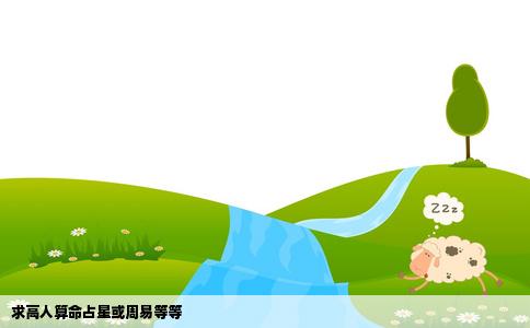 求高人算命占星或周易等等