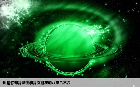 想请你帮我测测和我女朋友的八字合不合