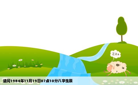 请问1984年11月19日07点10分八字生辰