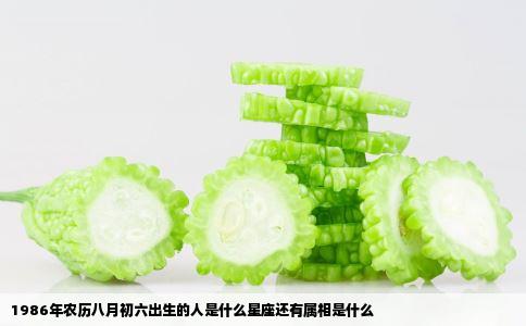1986年农历八月初六出生的人是什么星座还有属相是什么