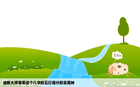 请教大师看看这个八字的五行得分和喜用神