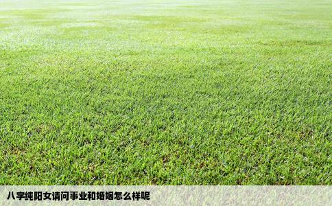 八字纯阳女请问事业和婚姻怎么样呢