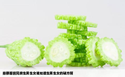 排卵期前同房生男生女谁知道生男生女的秘方啊