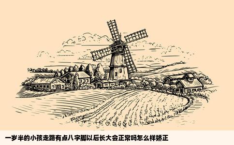 一岁半的小孩走路有点八字脚以后长大会正常吗怎么样娇正