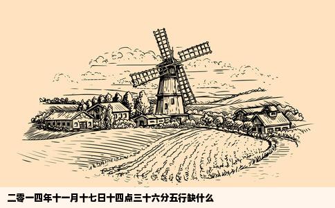 二零一四年十一月十七日十四点三十六分五行缺什么