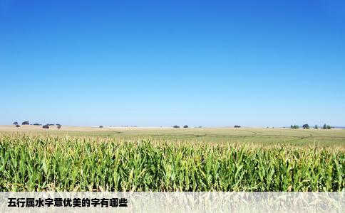 五行属水字意优美的字有哪些