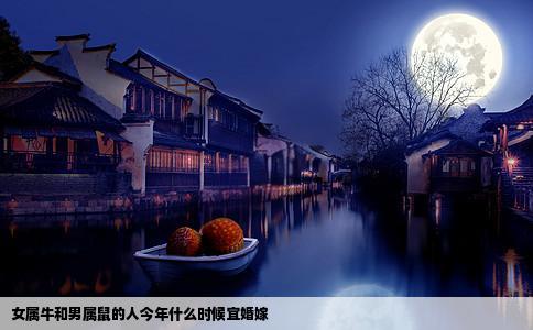 女属牛和男属鼠的人今年什么时候宜婚嫁
