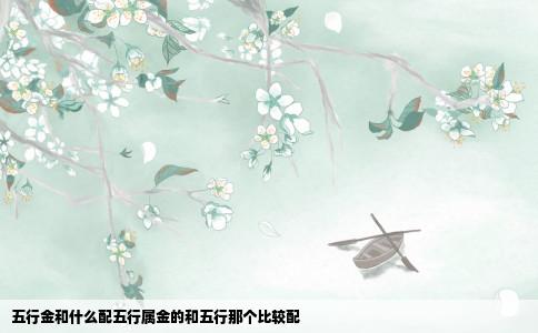 五行金和什么配五行属金的和五行那个比较配