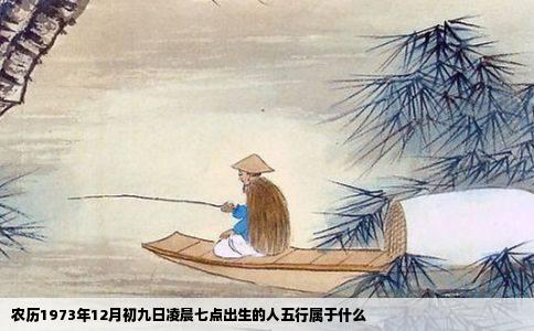 农历1973年12月初九日凌晨七点出生的人五行属于什么